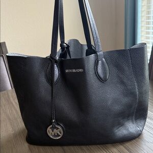 Michael Kors Black Pebbled Leather Tote